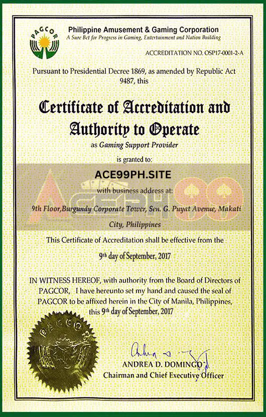 ACE99PH LICENSE